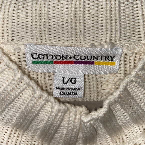 Cotton country knit sweater - Picture 2 of 3
